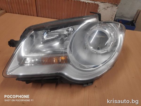Ляв фар Vw Touran Facelift / Фолксваген Туран 2009г. Със Забележка!!