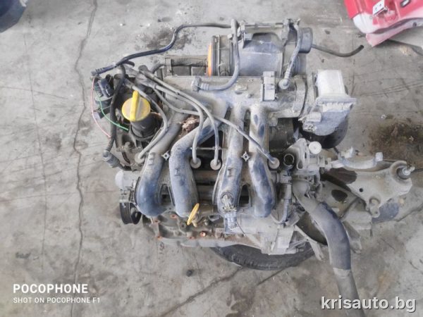 Двигател Renault Twingo 1.2 8V / Рено Туинго 1.2 8В 2009г. код: D7F