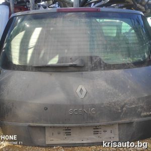 Врата багажник Renault Scenic II/Рено Сценик 2 - 2006г. Със Забележка!