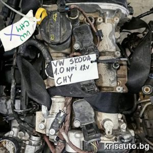 Двигател Volkswagen/ Skoda 1.0 MPI 12V - CHY - Счупен картер !