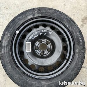 Резервна гума с Джанта  Volkswagen,  Audi , Seat 16 цола 5х100